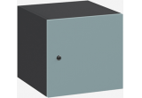 Шкаф-ячейка Flex средний верх графит/серо-голубой