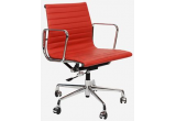 Кресло Eames  Ribbed Office Chair EA 117 красная кожа Premium EU Version