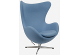 Кресло Arne Jacobsen Egg Chair голубая шерсть