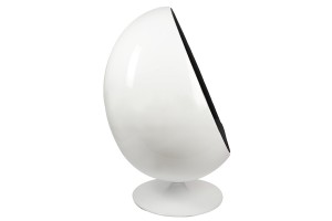 Кресло Ovalia Egg  Chair черная ткань