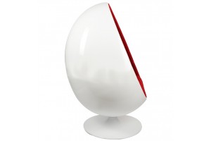 Кресло Ovalia Egg Chair красная ткань