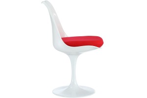 Стул Eero Saarinen  Tulip Chair красная подушка