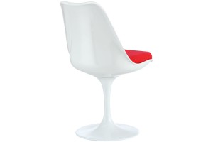 Стул Eero Saarinen  Tulip Chair красная подушка