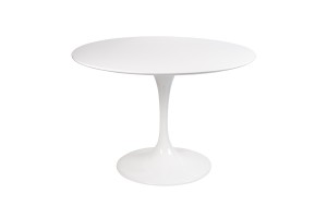 Стол Eero Saarinen  Tulip Table  MDF белый D100 глянцевый