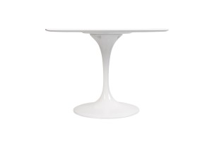 Стол Eero Saarinen  Tulip Table  MDF белый D100 глянцевый