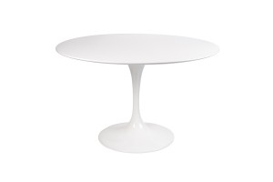 Стол Eero Saarinen  Tulip Table MDF белый D110 глянцевый