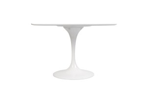 Стол Eero Saarinen  Tulip Table MDF белый D110 глянцевый