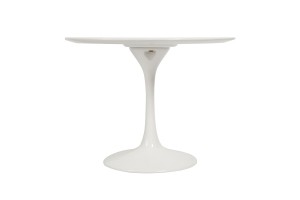 Стол журнальный Eero Saarinen  Tulip Table белый D60 H52 MDF 