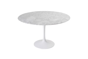 Стол Eero Saarinen Style Tulip Table белый мрамор D120 Стол Eero Saarinen Style Tulip Table белый мрамор D120