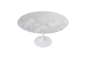 Стол Eero Saarinen Style Tulip Table белый мрамор D120 Стол Eero Saarinen Style Tulip Table белый мрамор D120