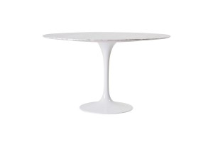 Стол Eero Saarinen Style Tulip Table белый мрамор D120 Стол Eero Saarinen Style Tulip Table белый мрамор D120