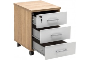 Тумба подкатная Tour Light Standard дуб калифорнийский/белый Тумба подкатная Tour Light Standard дуб калифорнийский/белый
