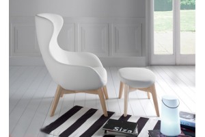 Кресло Elegance Wood, серый