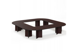 LEGNO Стол переговоров 416х416 ПАЛИСАНДР